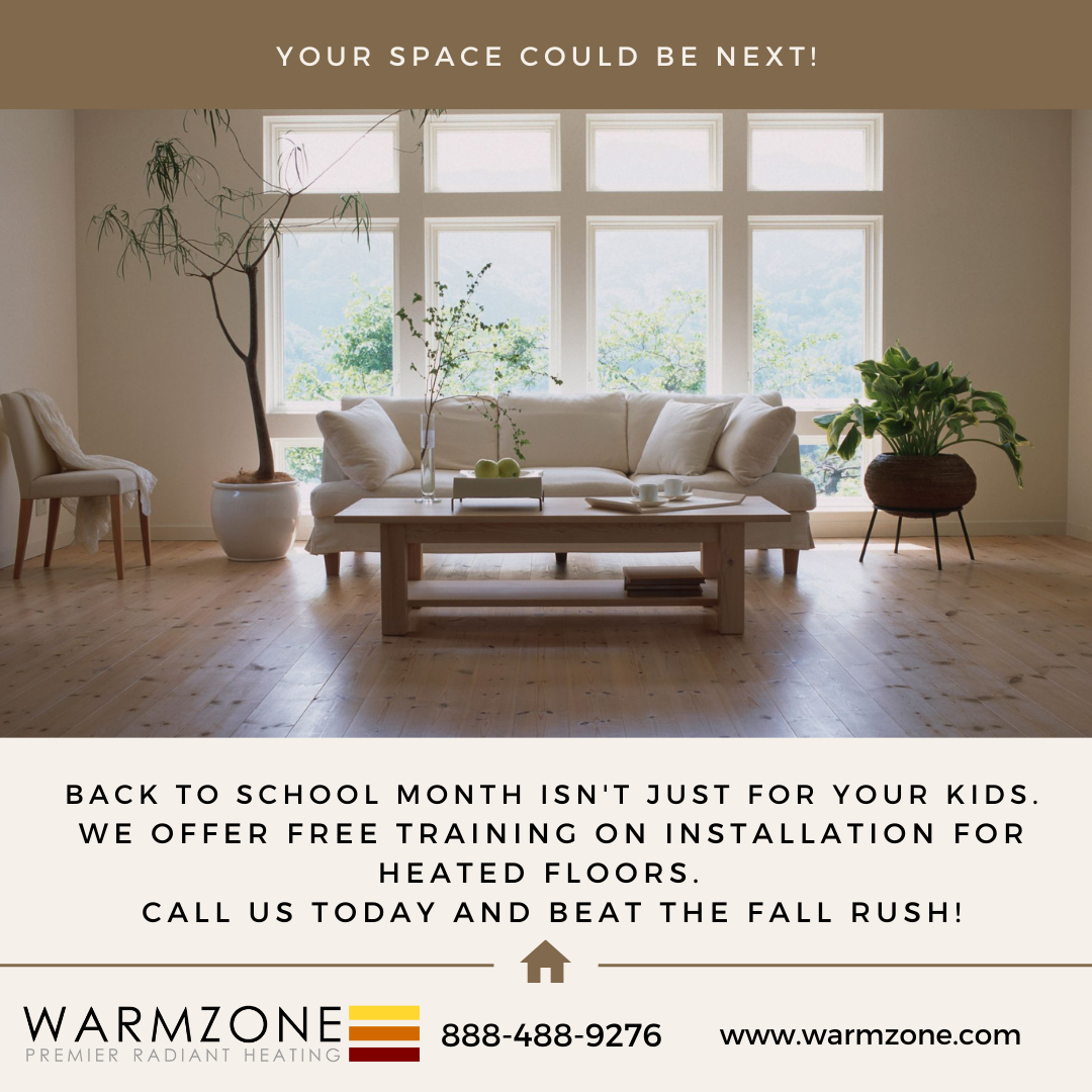 Install Radiant Floor Heat Warmzone