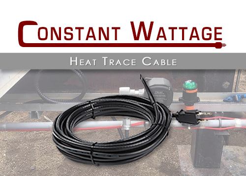 Constant wattage heat trace cable for pipe tracing
