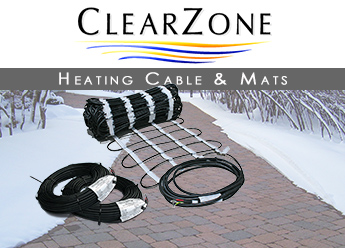 Snow melting system for heating pavers