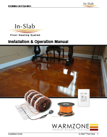 In-Slab floor heating cable installation manual