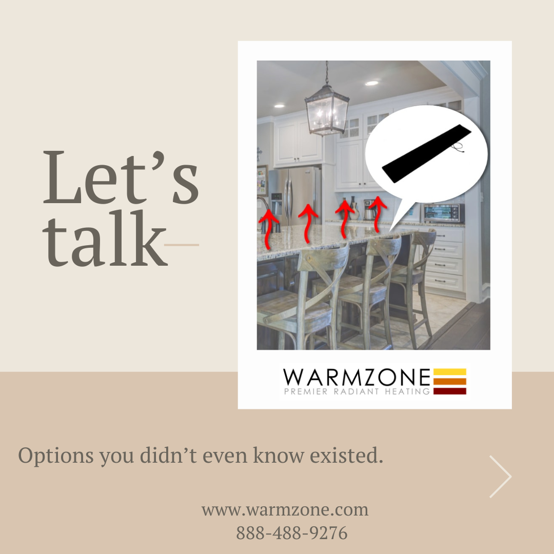 Industry-leading radiant heat options from Warmzone.