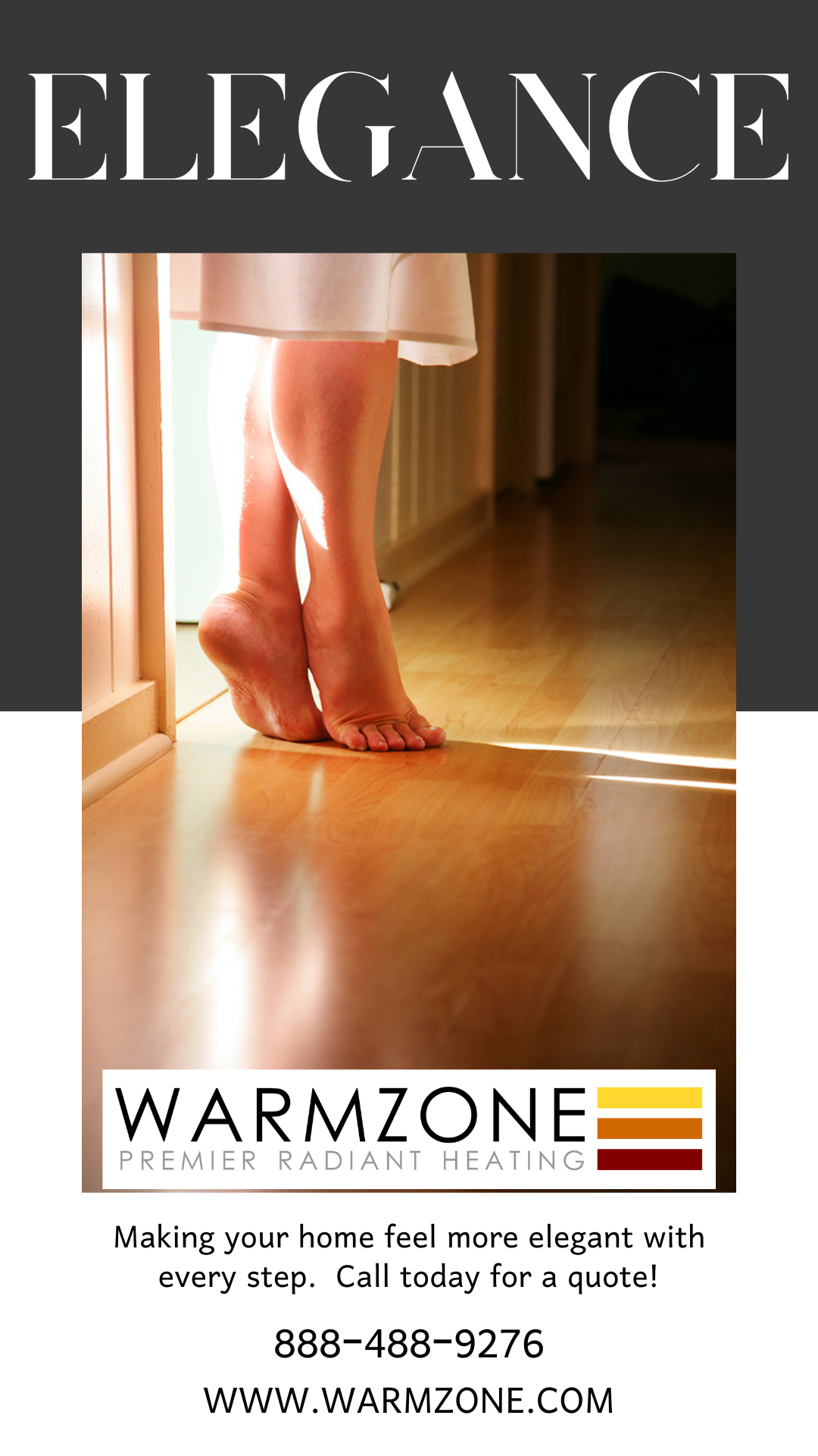 Add luxurious warmth and elegance to your home with radiant heat from Warmzone.