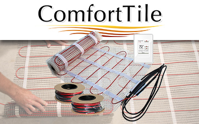 ComfortTile floor heating systems for warming vinyl tile floors